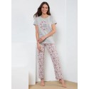 Pijama camiseta manga corta + pantalón largo